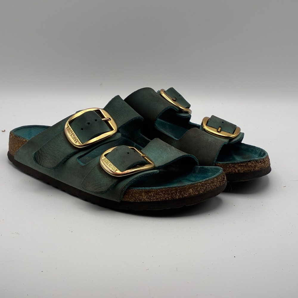 Birkenstock Arizona Big Buckle Sandals Womens 6.5 Biscay Bay Oiled Leather